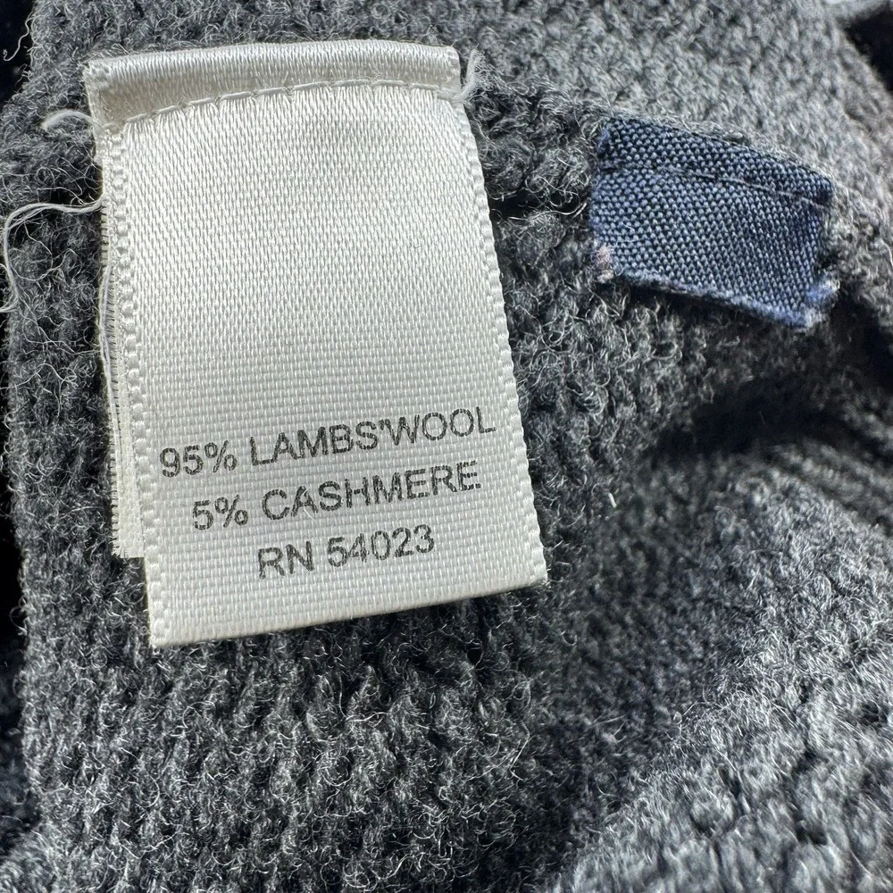 Banana Republic Lambswool Cashmere Knit Henley Pullover Sweater‎ Men's Sz Large